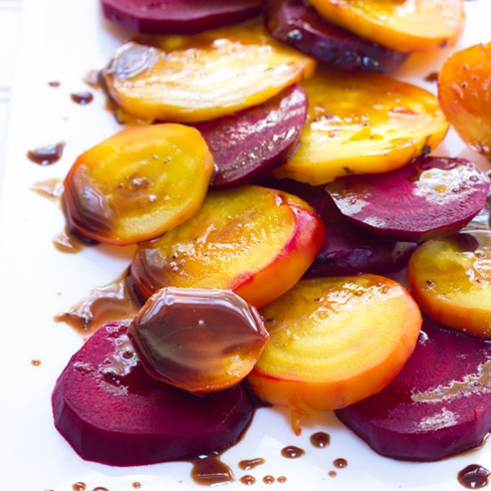 Roasted Beets with Balsamic Glaze