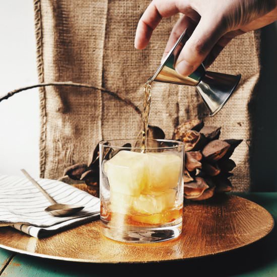 Apple Cider Rum Old Fashioned