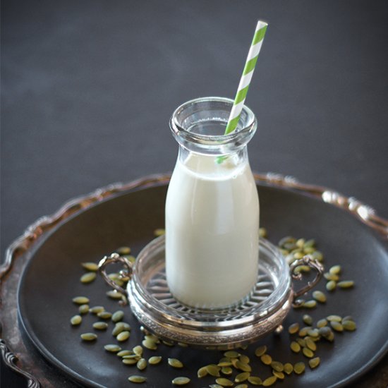 DIY Spiced Pumpkin Seed Milk—2 Ways