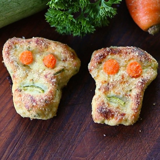 Chicken zucchini skull patties