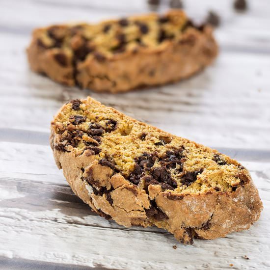 Pumpkin Chocolate Chip Biscotti