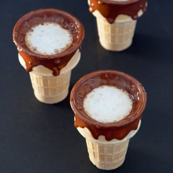 Chocolate Waffle Cone Coffee Cups