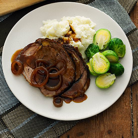 Braised Beef with Cauliflower Mash