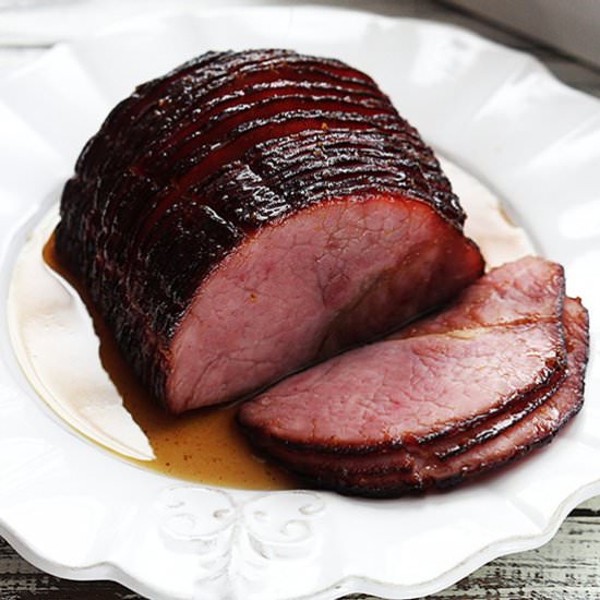 Slow Cooker Glazed Ham