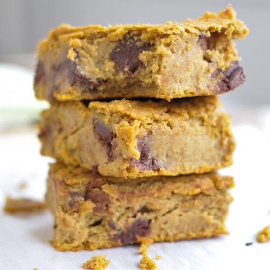 Pumpkin Chocolate Chip Cookie Bars