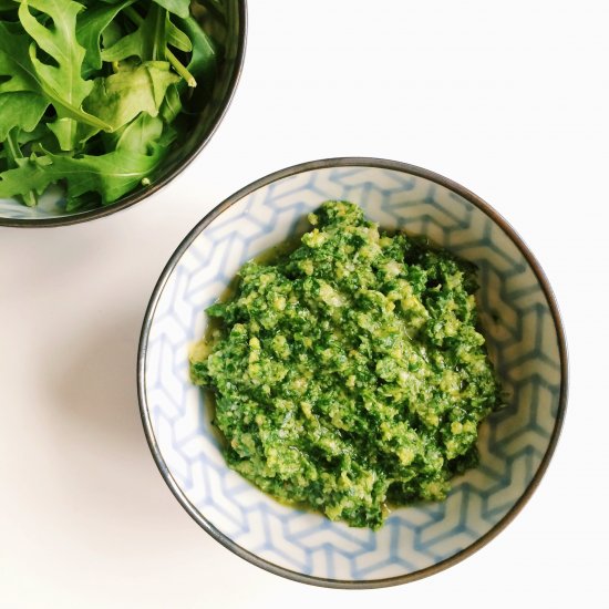 Rucola Pesto, an Italian fave