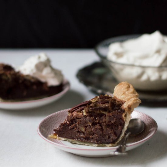 Boozy Chocolate Pecan Pie