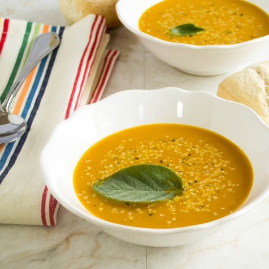 Spicy Carrot Amaranth Soup