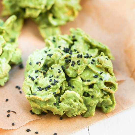 Matcha Cornflake Clusters