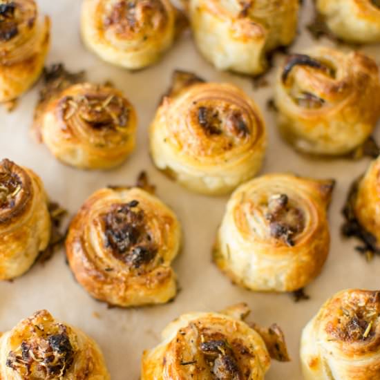 French Shallot and Anchovy Puffs