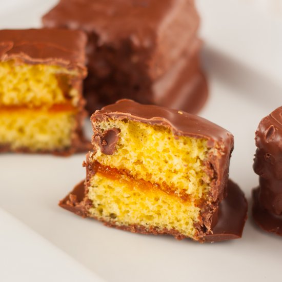 Chocolate Coated Apricot Cake Bars