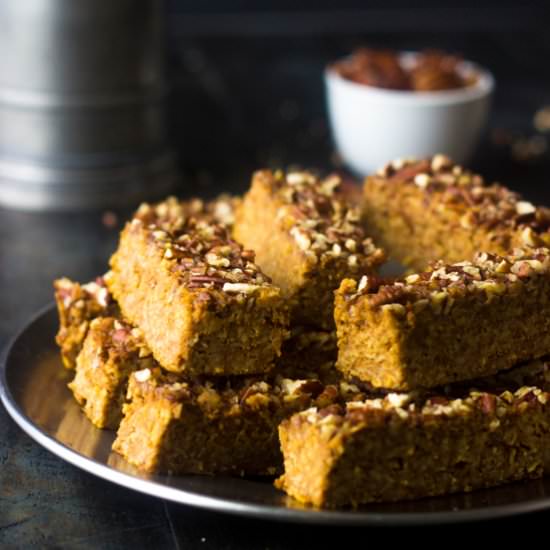 Pumpkin Protein Bars