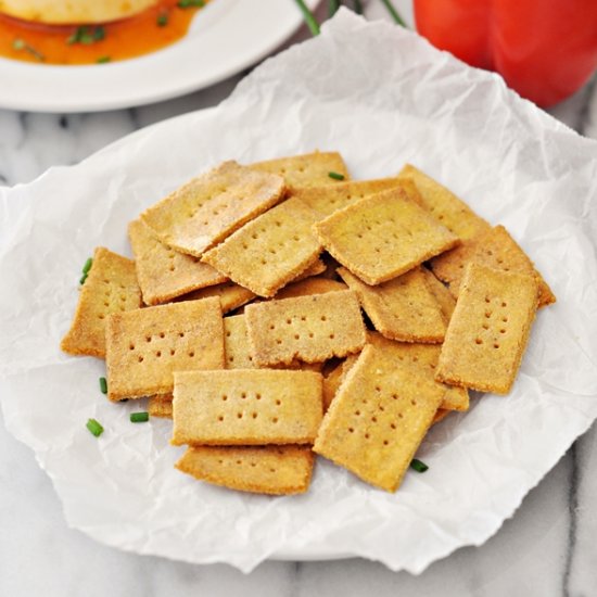 Chickpea & Polenta Homemade Cracker