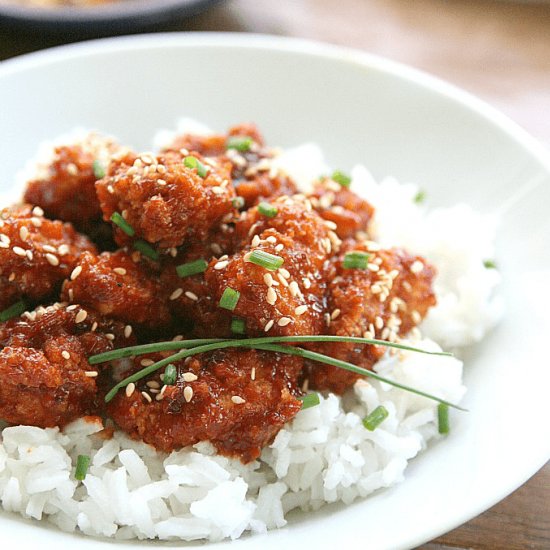 sweet & spicy chicken