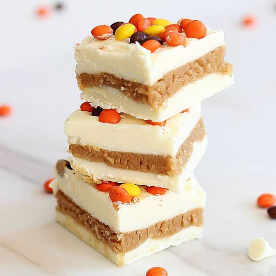 White Chocolate PB Truffle Bars