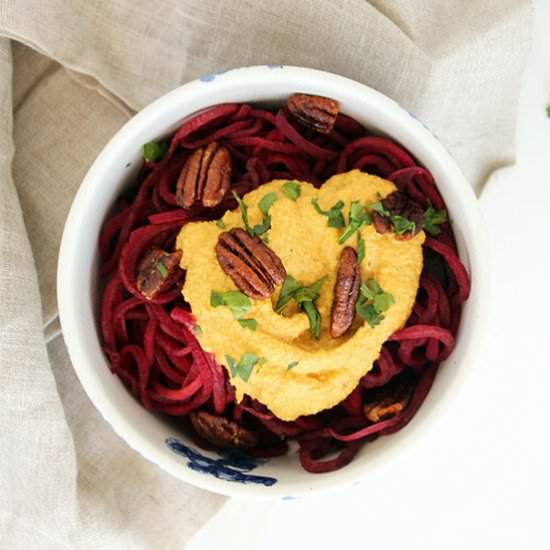 Beet Noodle Pumpkin Alfredo