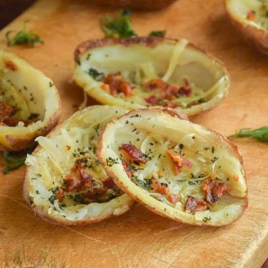 Thyme Parmesan Potato Skins