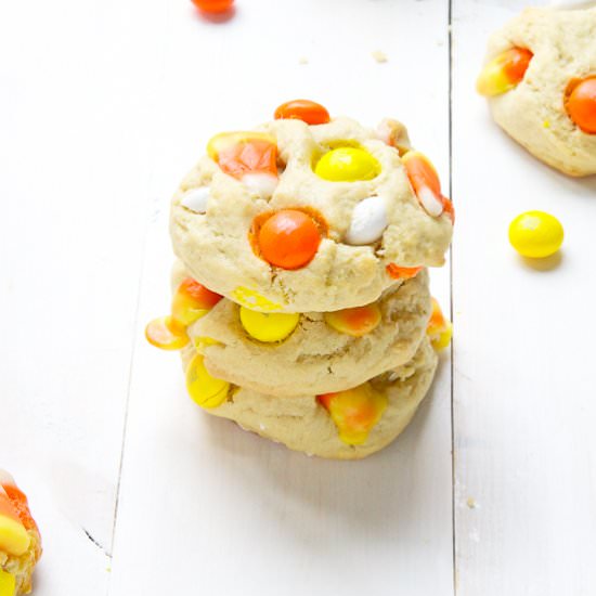 Candy Corn Cream Cheese Cookies