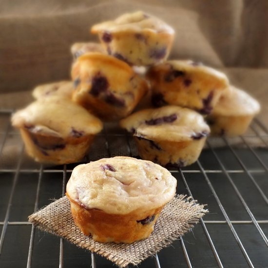 Lemon Cherry Quark Muffins