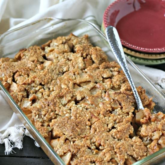 Grain Free Apple & Cranberry Crisp