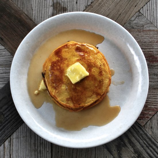 Pumpkin Chocolate Chip Pancakes