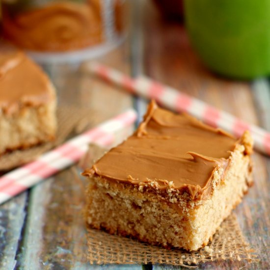 Caramel Apple Cake Bars