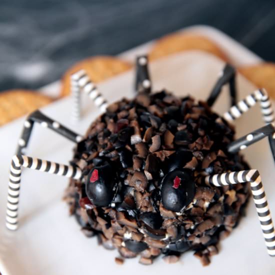 Spooky Spider Cheese Ball