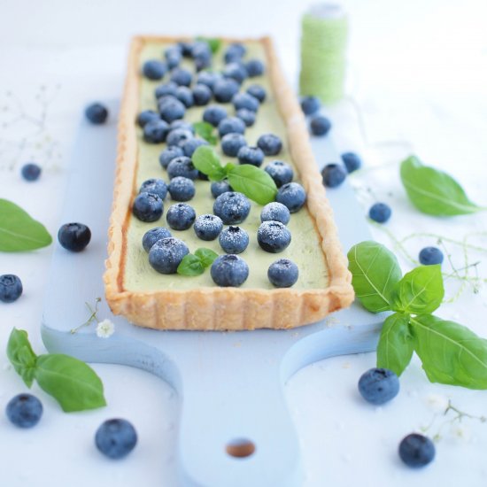 Blueberry-Basil Tart