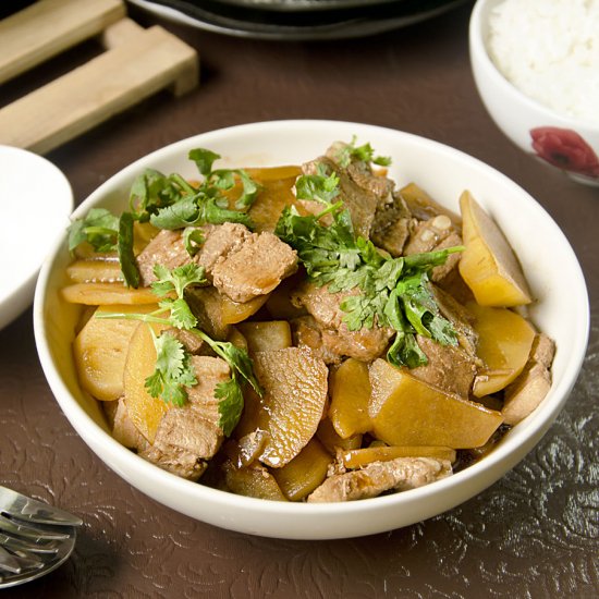 Potato & Pork Slices Stir-Fry