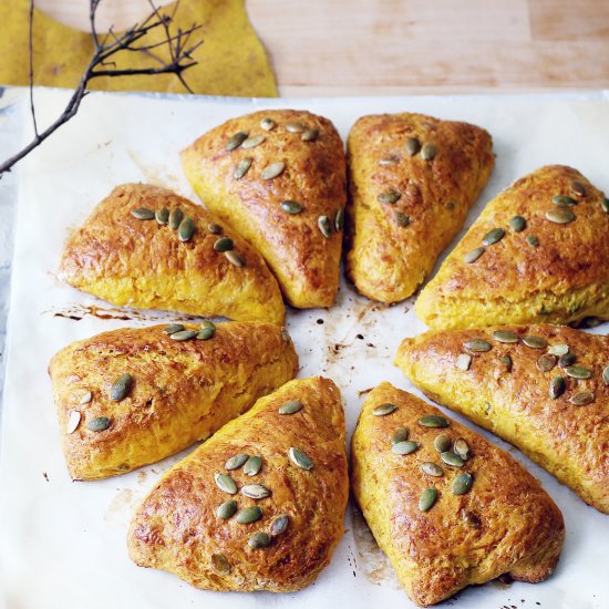 Pumpkin Parmesan Scones