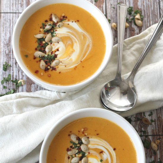 Spiced Butternut Squash Soup