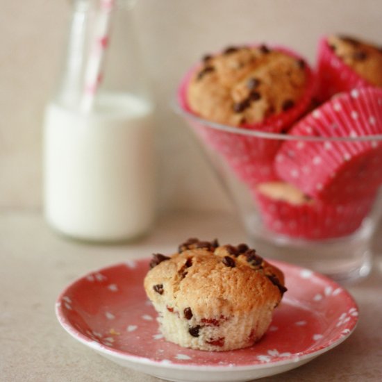 Lemon, Cranberry, and Choco-Chip Muffins