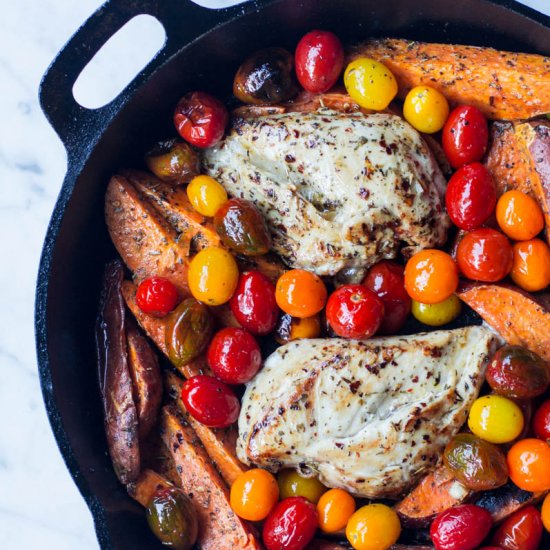 Paleo Chicken & Sweet Potato Bake