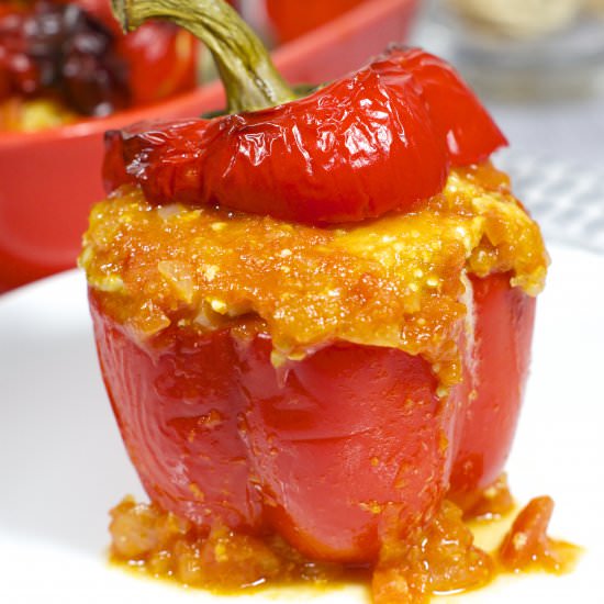 Turkey & Quinoa Stuffed Peppers