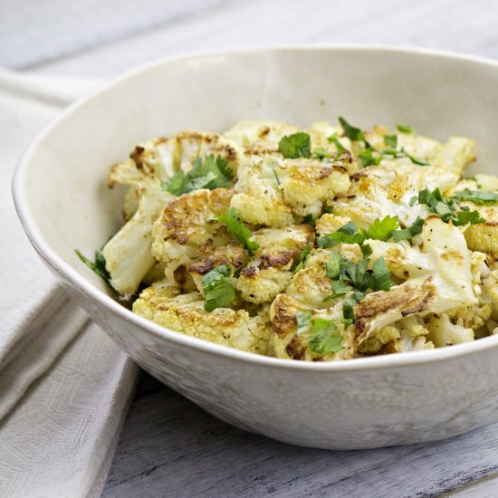 Cumin Roasted Cauliflower