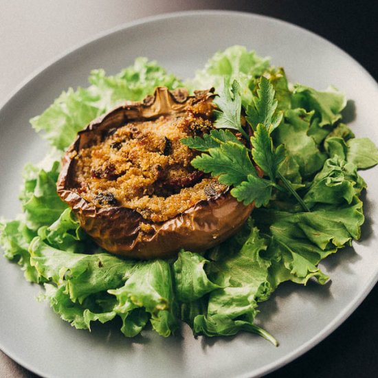 Eggplants Stuffed with Quinoa