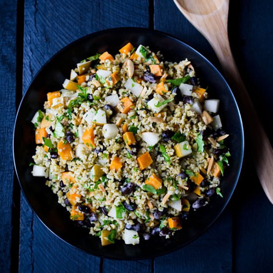 Freekeh Salad with Sweet Potatoes