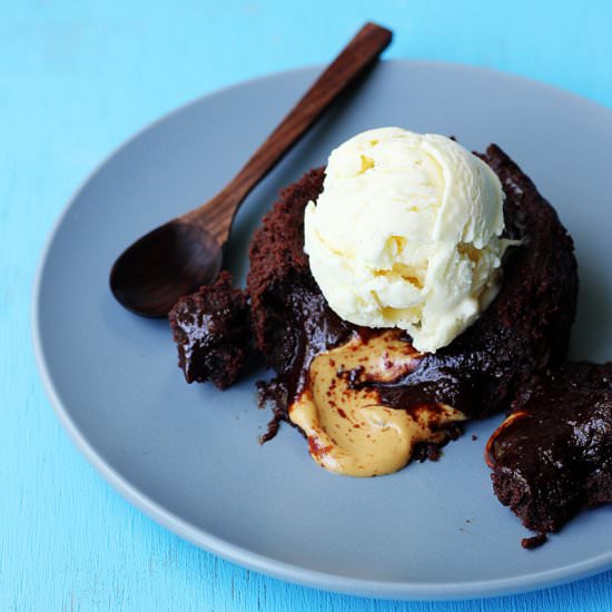 Peanut Butter Chocolate Fondant