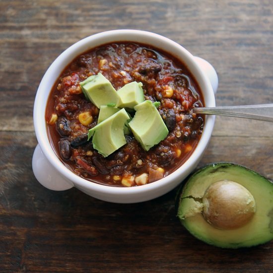 Black Bean and Quinoa Chili