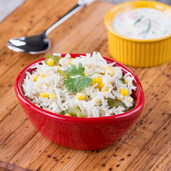 Corn Capsicum Pulao