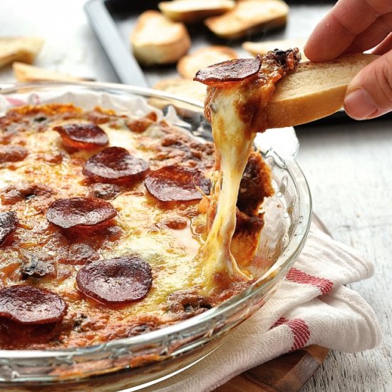 Hot Pepperoni Pizza Dip