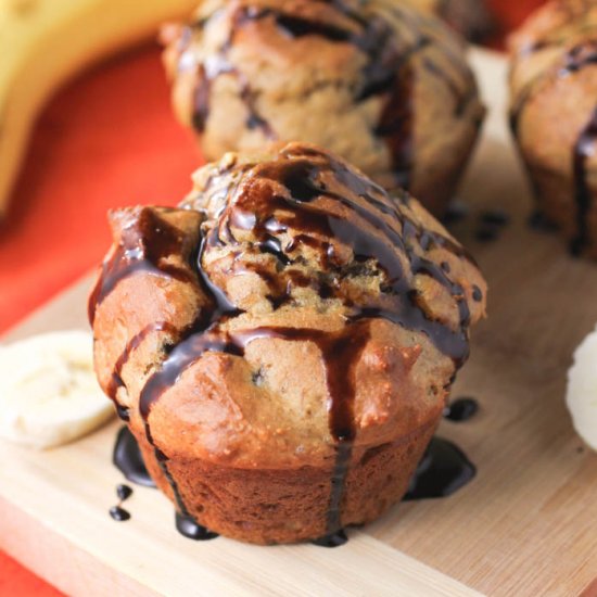 Almond Butter Banana Muffins