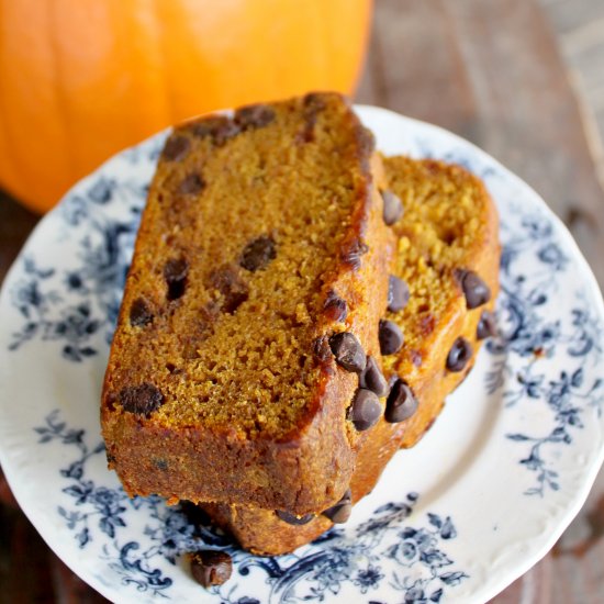 Pumpkin Chocolate Chip Bread