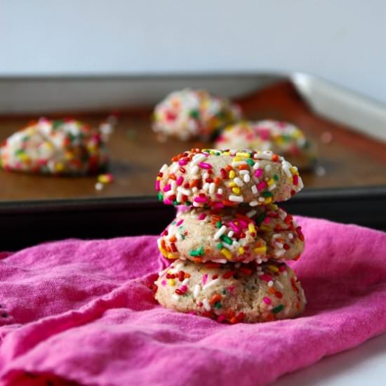 Vegan Funfetti Sugar Cookies