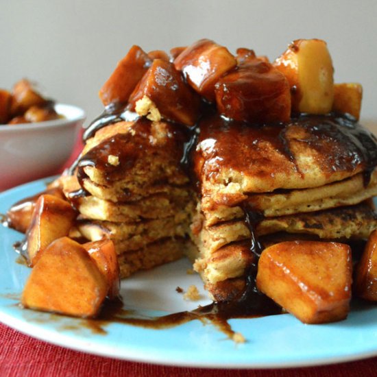 Kefir Pancakes with Apple-Cinnamon