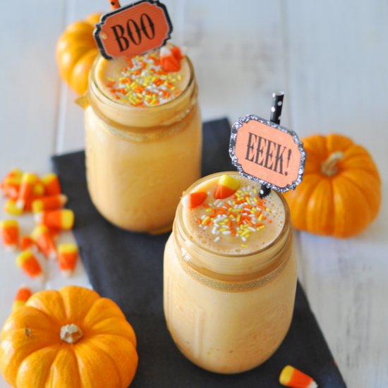 Vegan Candy Corn Milkshake