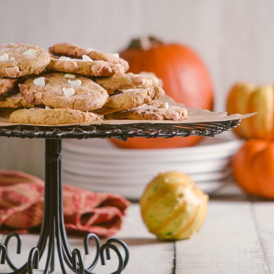 Pumpkin White Chocolate Cookies