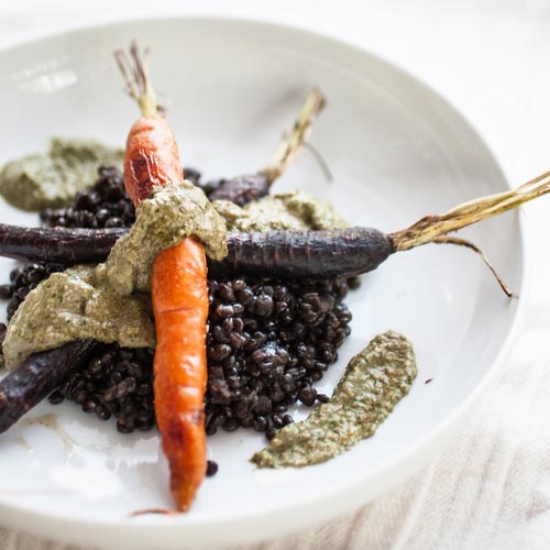 CARROT & LENTIL + CARROT TOP PESTO