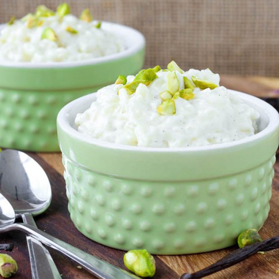 Vanilla Bean Rice Pudding