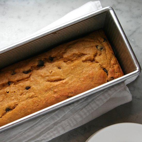 Pumpkin Chocolate Chip Bread